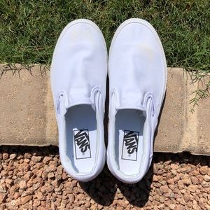 Vans Slip-on, White, Size 8.5 Women (7 Men)